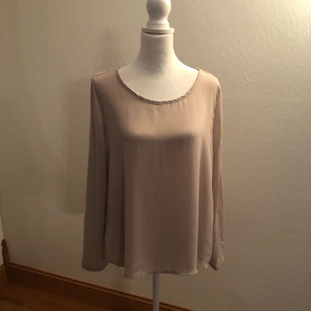 Tan Forever 21 sheer top